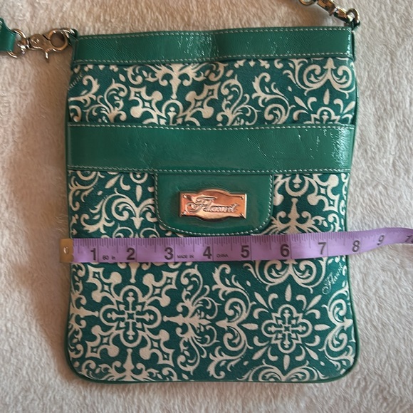 Teal and white crossbody purse Flaunt by Faith Nicole - Picture 10 of 10